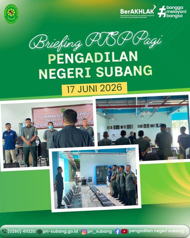 Briefing PTSP Pagi Briefing PTSP Pagi