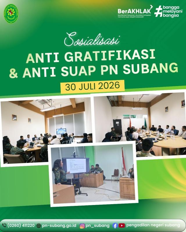 Sosialisasi Anti Gratifikasi & Anti suap Sosialisasi Anti Gratifikasi & Anti suap