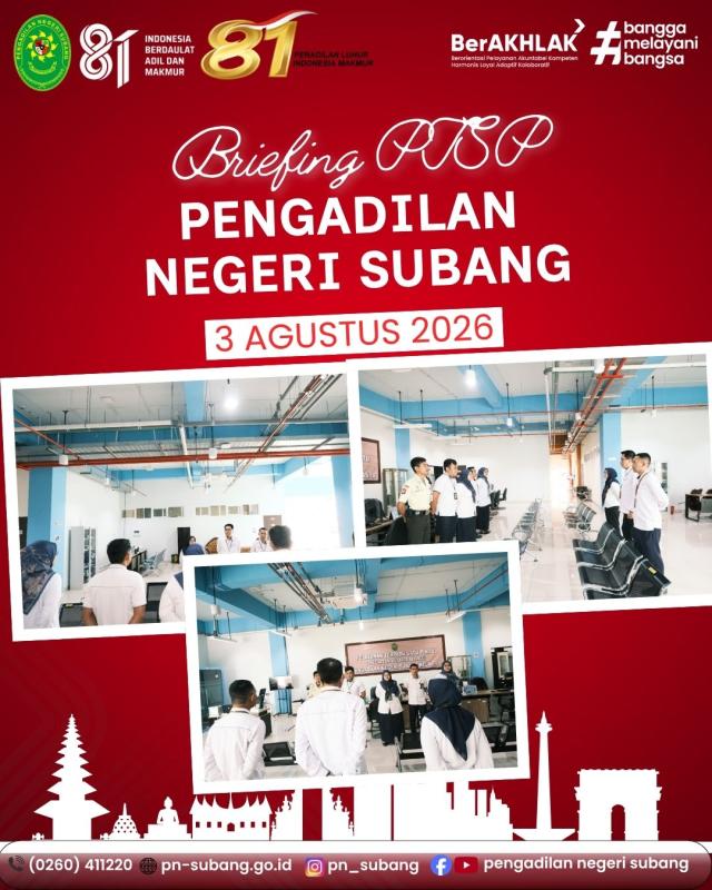Briefing PTSP Pagi Briefing PTSP Pagi