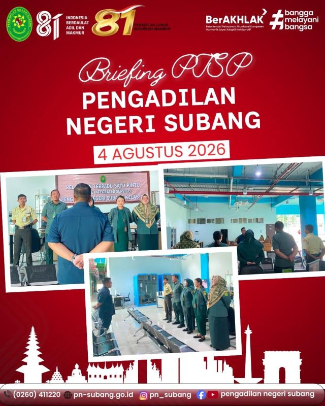 Briefing PTSP Pagi Briefing PTSP Pagi