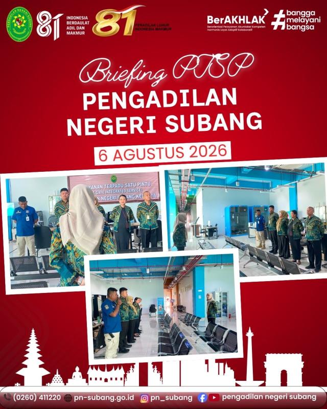 Briefing PTSP Pagi Briefing PTSP Pagi