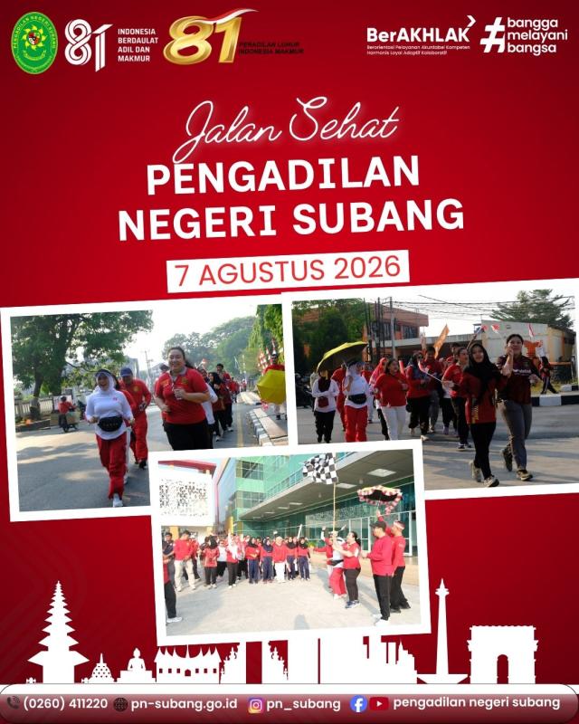 Jalan Sehat PN Subang Jalan Sehat PN Subang