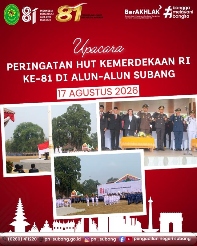 Upacara HUT RI ke 81 Upacara HUT RI ke 81