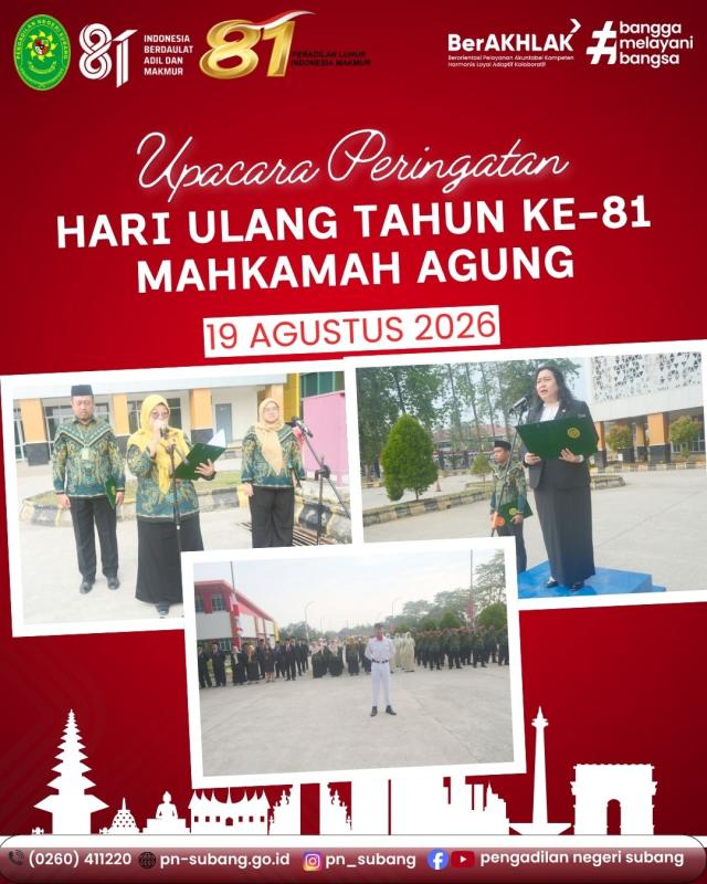 Upacara HUT MARI ke 81 Upacara HUT MARI ke 81