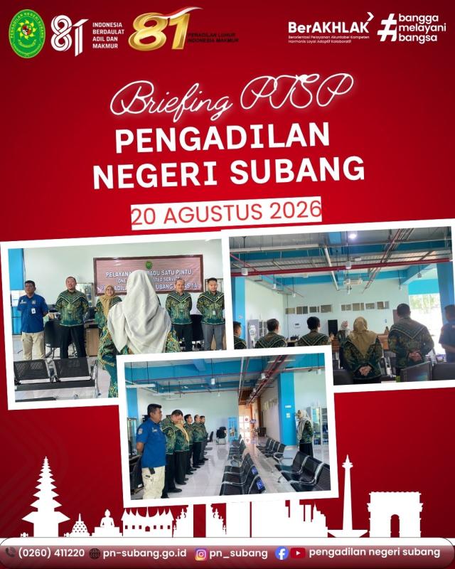 Briefing PTSP Pagi Briefing PTSP Pagi