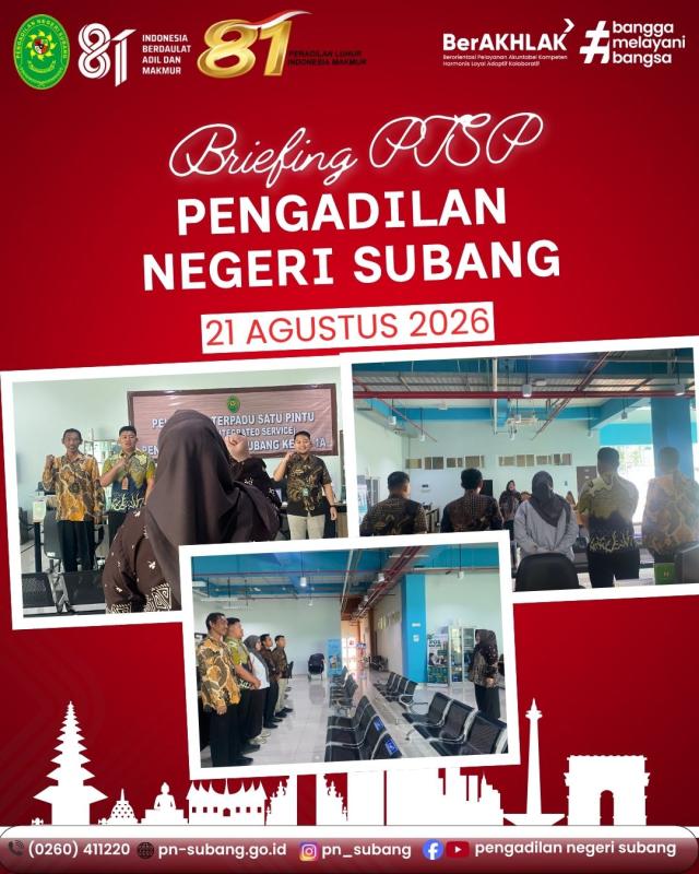 Briefing PTSP Pagi Briefing PTSP Pagi