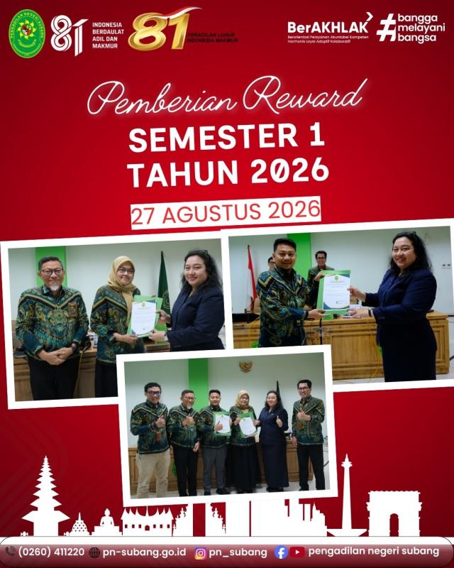 Reward Semester I Th. 2026 Reward Semester I Th. 2026