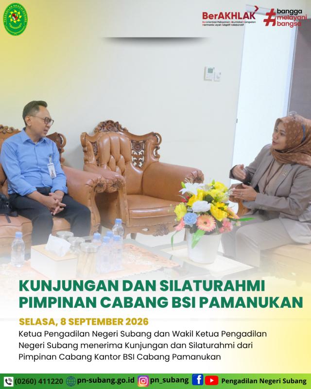 Kunjungan dan Silaturahmi Pinca BSI Pamanukan Kunjungan dan Silaturahmi Pinca BSI Pamanukan